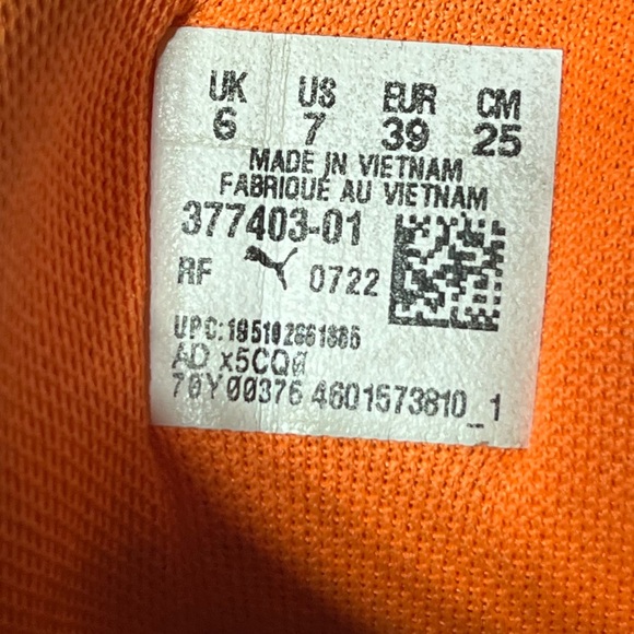 Puma Lamelo Ball MB.02 Supernova Basketball Shoes Mens Sz 7 Orange Hornets NBA - Picture 7 of 8